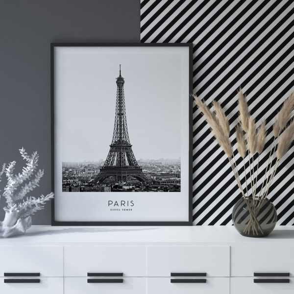 تابلو سالی وود طرح برج ایفل پاریس مدل T120806|دیجی‌کالا