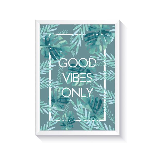 تابلو وینا مدل Good Vibes Only II|دیجی‌کالا