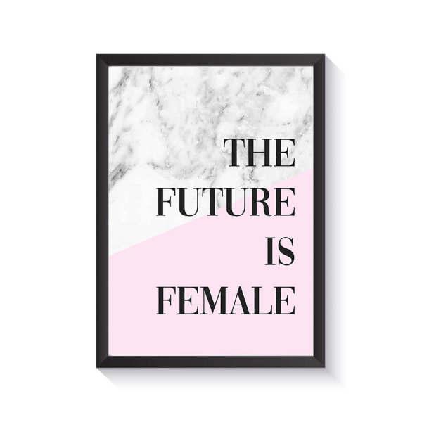 تابلو وینا مدل The Future Is Female 01 |دیجی‌کالا