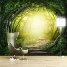 پوستر دیواری سه بعدی طرح جنگل کد ARTS746