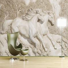 پوستر دیواری سه بعدی طرح اسب کد 2218059