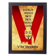 تابلو آگاپه مدل G178 طرح V For Vendeta