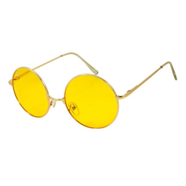 عینک آفتابی مدل Round Metal Yellow|دیجی‌کالا