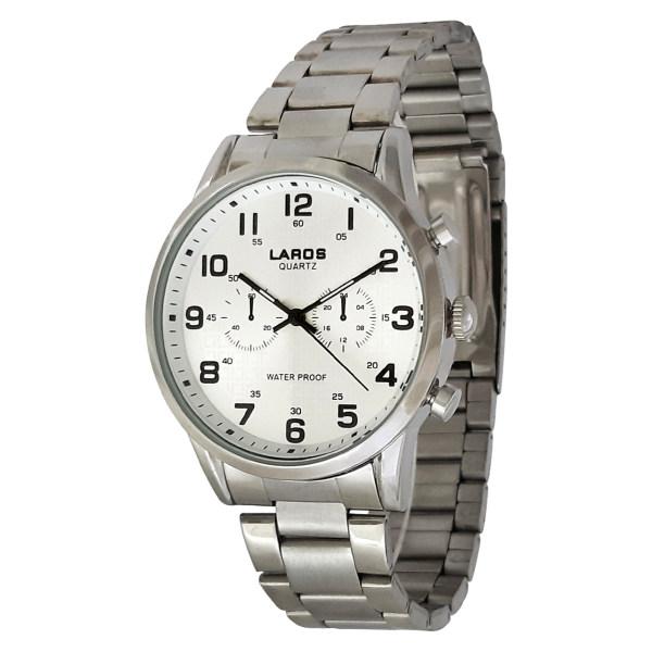 ساعت مچی عقربه ای مردانه لاروس مدل0917-80095 به همراه دستمال مخصوص برند کلین واچ|دیجی‌کالا
