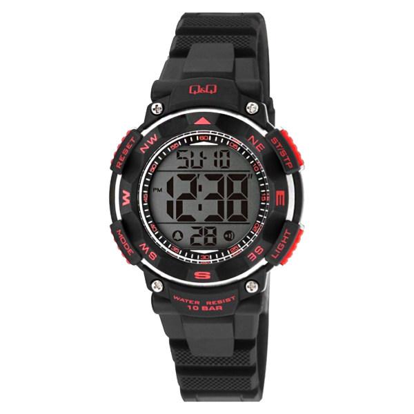ساعت مچی دیجیتالی کیو اند کیو مدل m149j001y به همراه دستمال مخصوص برند کلین واچ|دیجی‌کالا