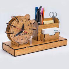 ساعت رومیزی چوبی مدرن و دکوری (m166146)