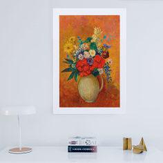 تابلو گالری استاربوی طرح گل و گلدان مدل هنری 25