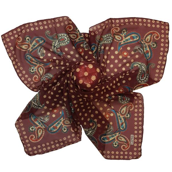 روسری زنانه کاپریس طرح ترمه و دایره کد RM90169|دیجی‌کالا