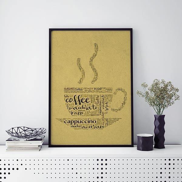 تابلو سالی وود طرح سفارش قهوه کد T230103|دیجی‌کالا