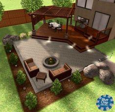 طراحی باغچه در حیاط (m209975)