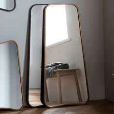 آینه قدی دیواری و ایستاده با قاب چوبی (m223380)