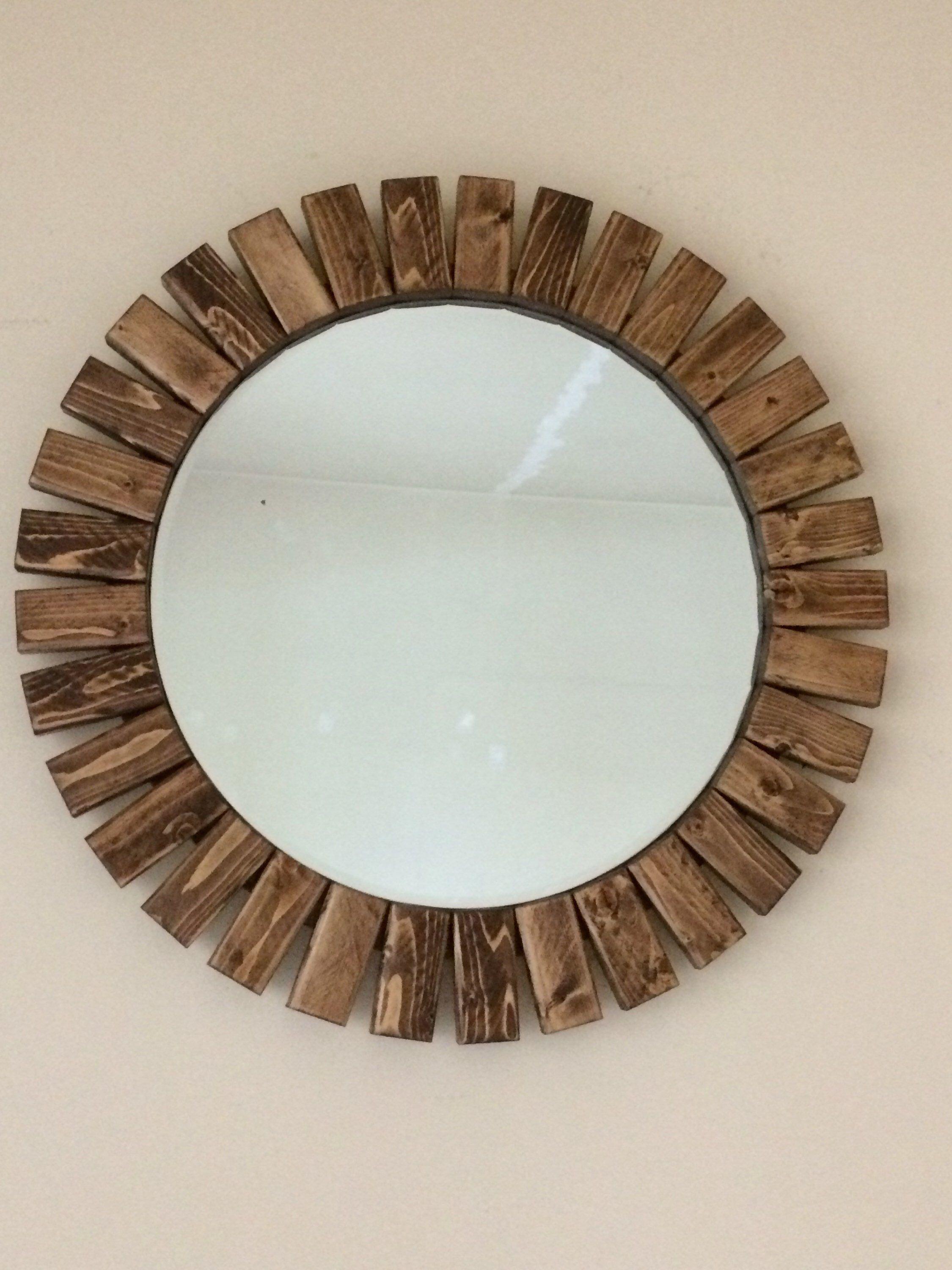 آینه دیواری با قاب چوبی (m223413)|ایده ها