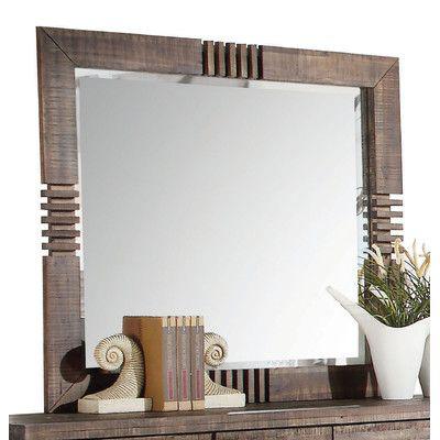 آینه دیواری با قاب چوبی (m230741)|ایده ها