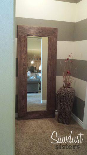 آینه دیواری چوبی (m230853)|ایده ها
