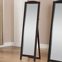 آینه قدی دیواری و ایستاده با قاب چوبی (m230686)