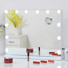 آینه رومیزی آرایش مدل چراغدار (m237880)