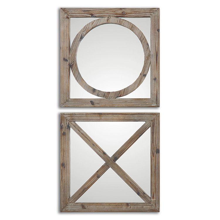 آینه دیواری با قاب چوبی (m237758)|ایده ها