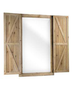 آینه دیواری با قاب چوبی (m237755)