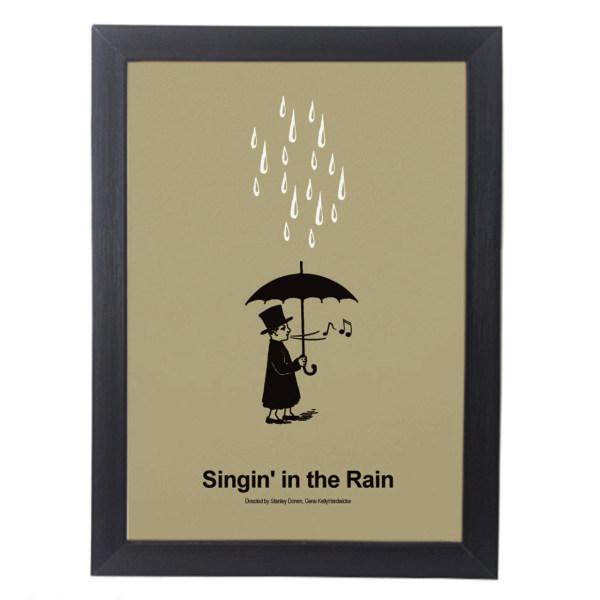 تابلو آگاپه مدل G168 طرح Singing in The Rain|دیجی‌کالا