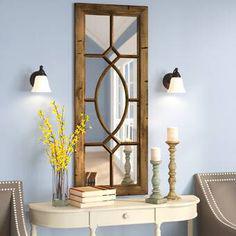 آینه دیواری با قاب چوبی (m246996)