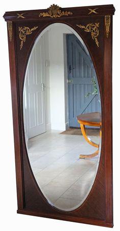 آینه قدی دیواری و ایستاده با قاب چوبی (m246887)
