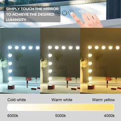 آینه رومیزی آرایش مدل چراغدار (m254060)