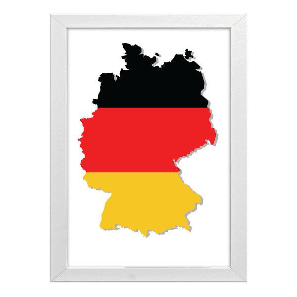 تابلو طرح نقشه کشور آلمان|دیجی‌کالا