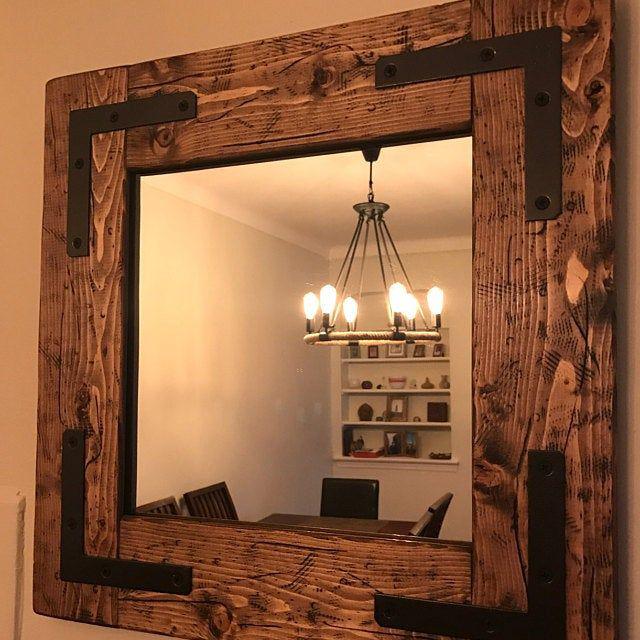آینه دیواری چوبی (m259028)|ایده ها