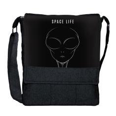 کیف دوشی گالری چی چاپ طرح alien space life کد 65822