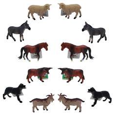 فیگور حیوانات مدل Animal Kingdom جی اف ال کد B10082 مجموعه 12 عددی