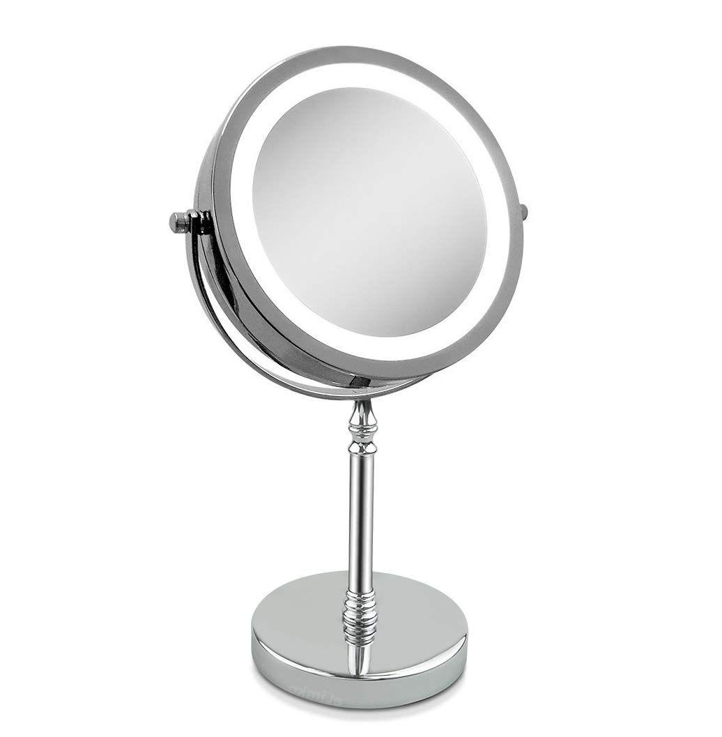 آینه رومیزی آرایش مدل چراغدار (m268047)|ایده ها