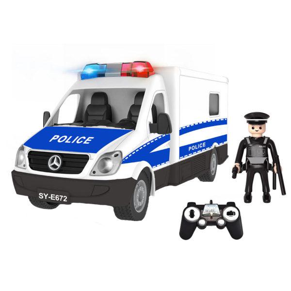 ماشین بازی کنترلی دابل ای مدل Mercedes Benz Sprinter Police Car|دیجی‌کالا