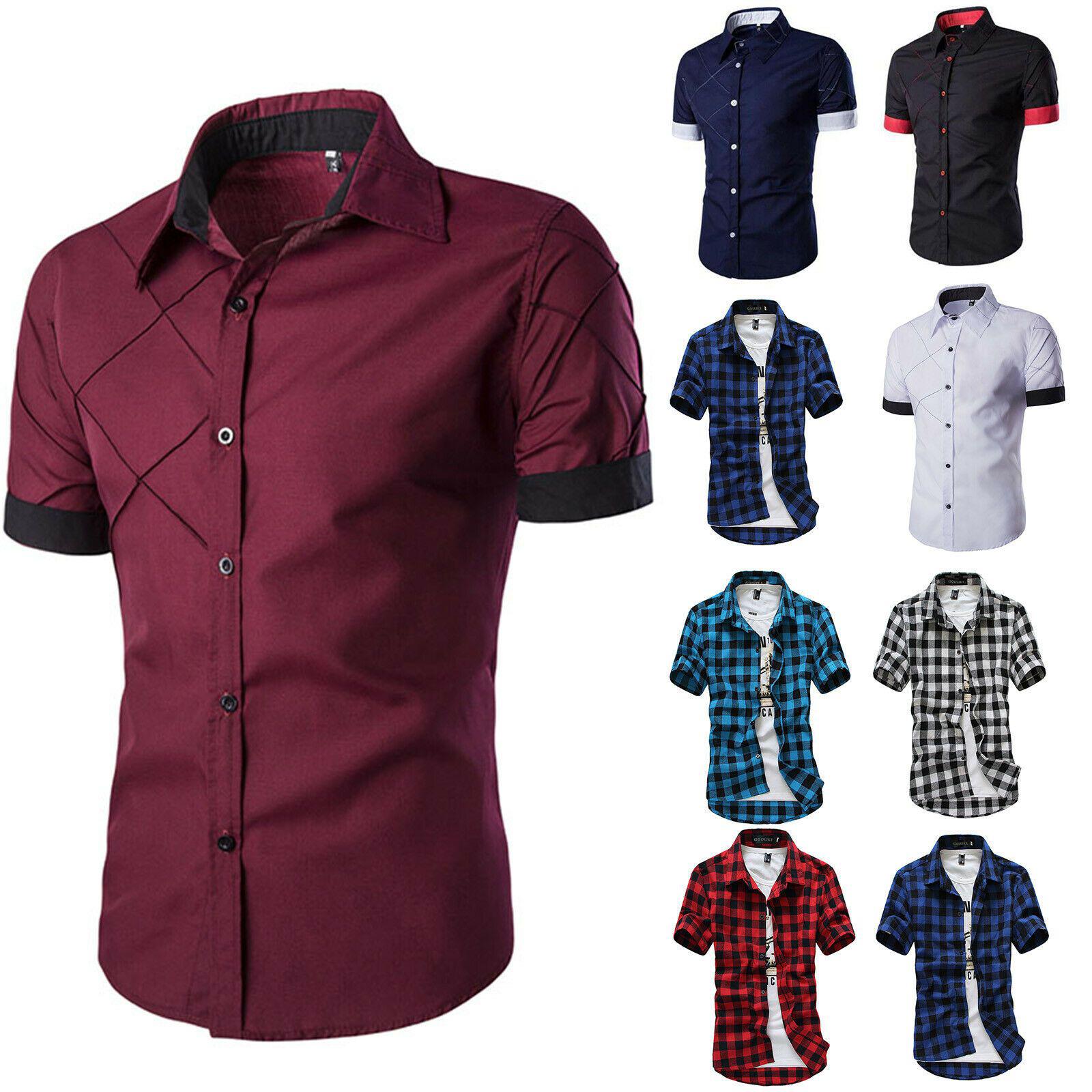 پیراهن مردانه آستین کوتاه (m278373)|ایده ها