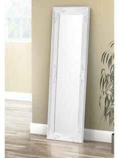 آینه قدی دیواری و ایستاده با قاب سفید چوبی