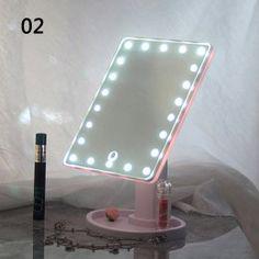 آینه رومیزی آرایش مدل چراغدار (m287361)