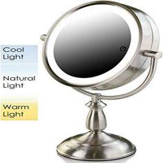 آینه رومیزی آرایش مدل چراغدار (m287357)