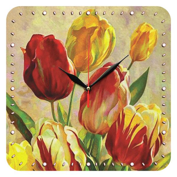 ساعت دیواری مدل 1044 طرح گل های لاله|دیجی‌کالا