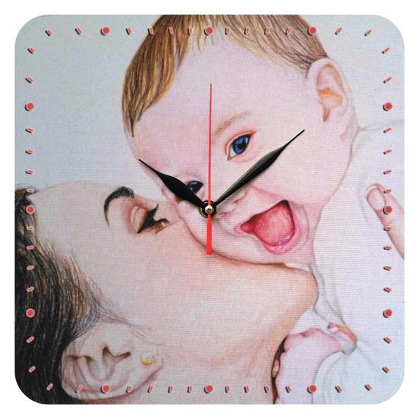ساعت دیواری مدل 1024 طرح مادر و کودک|دیجی‌کالا
