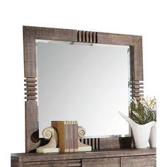 آینه دیواری با قاب چوبی (m292039)