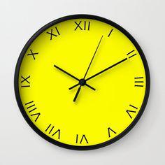 ساعت رومی صفحه زرد