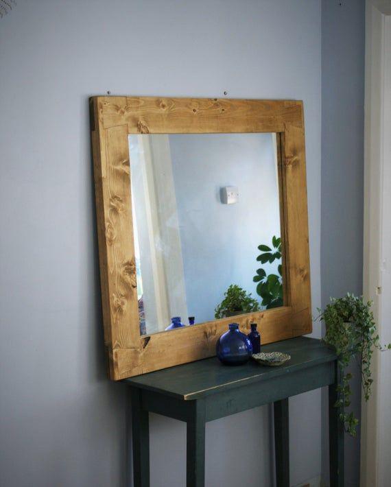 آینه دیواری با قاب چوبی (m298805)|ایده ها