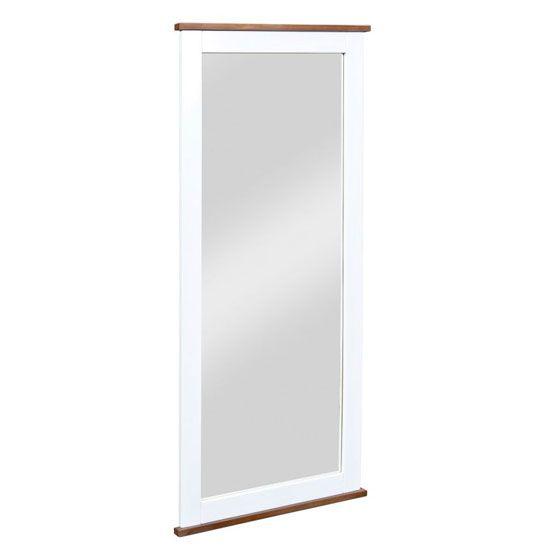 آینه قدی دیواری و ایستاده با قاب چوبی سفید و قهوه ای|ایده ها