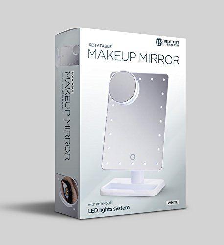 آینه رومیزی آرایش مدل چراغدار (m306064)|ایده ها