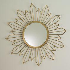 آینه دیواری طرح خورشید (m311929)