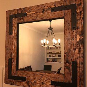 آینه دیواری چوبی (m311883)|ایده ها