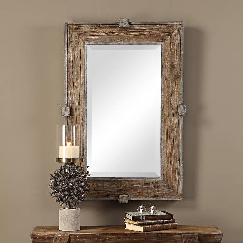 آینه دیواری با قاب چوبی (m311817)|ایده ها