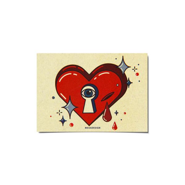  کارت پستال ماسا دیزاین طرح عشق و قلب کد postv261|دیجی‌کالا