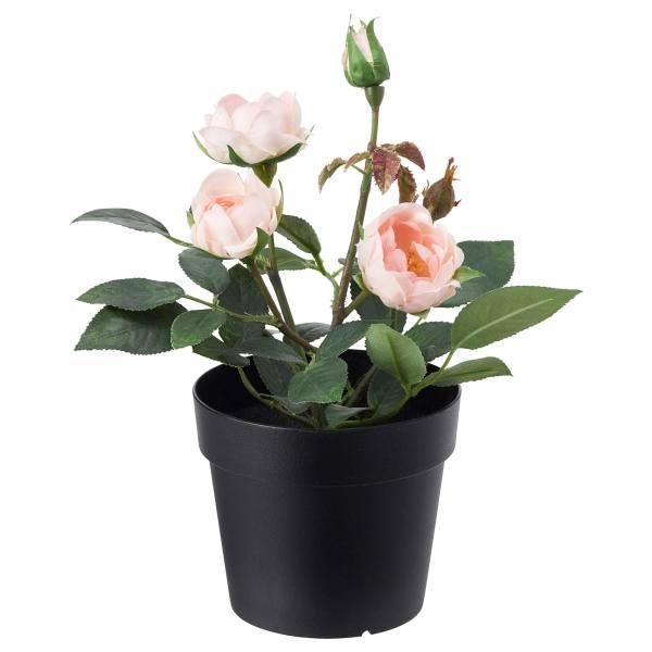 گلدان به همراه گل مصنوعی ایکیا مدل 003.953.13 Fejka|دیجی‌کالا