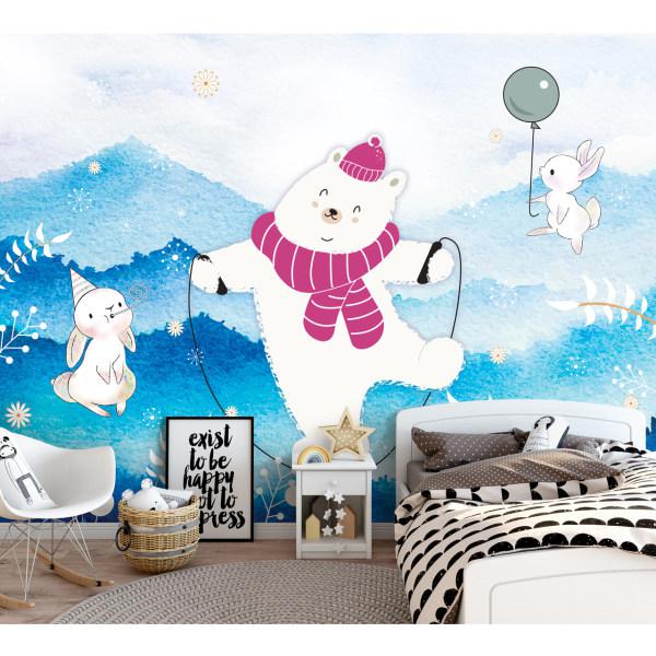 پوستر اتاق کودک طرح خرس قطبی خندان کد pk111|دیجی‌کالا