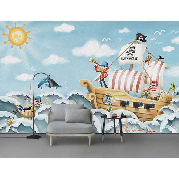 پوستر دیواری اتاق کودک طرح دزد دریایی کد pk183|دیجی‌کالا
